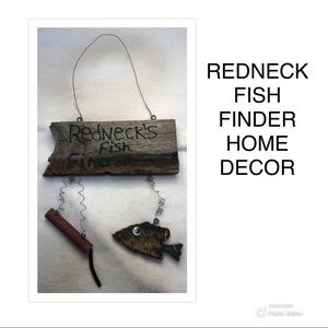 RUSTIC HOME DECOR FISHING REDNECK FISH FINDER CAVE